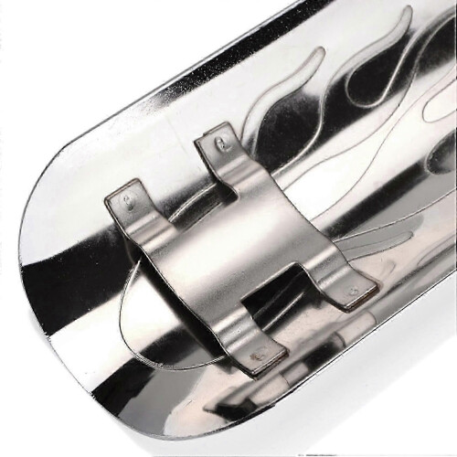 Motorcycle Flame Exhaust Muffler Pipe Heat Insulation Shield Cover for Chopper 2