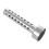 Silver Motorcycle Exhaust Can Muffler Insert Baffle DB 45mm x 140mm 4