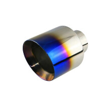 Końcówka wydechu samochodowego 63 mm, 76 mm, owalny, pochyły, 127 mm, uniwersalny tłumik wydechowy ze