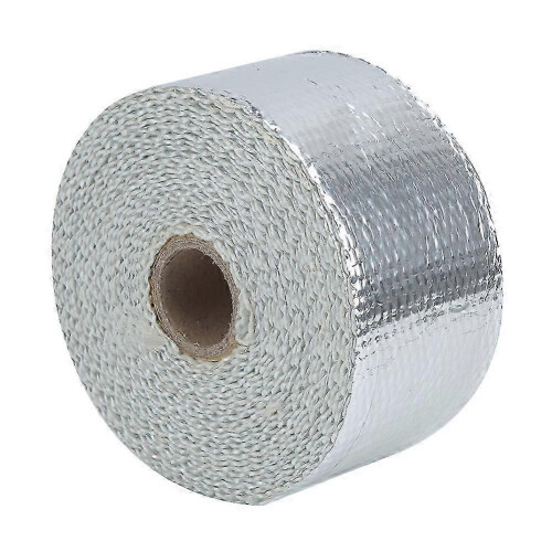 5M Silver Exhaust Manifold Wrap for Effective Heat Blocking and Engine Longevity 2