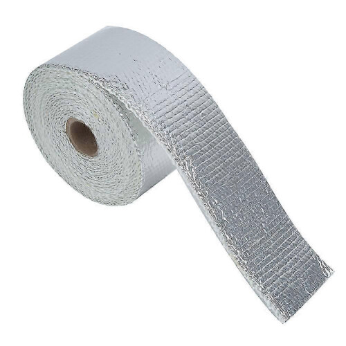 5M Silver Exhaust Manifold Wrap for Effective Heat Blocking and Engine Longevity 1