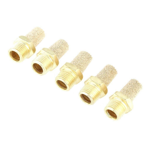 Pneumatic Air Exhaust Noise Filter Silencer Muffler G1/8 External Thread 25Pcs Set 2