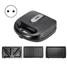 3 in 1 Waffle Sandwich Maker with Removable Plates 750W Heating System Non-stick Electric Panini Press Set