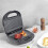 3 in 1 Waffle Sandwich Maker with Removable Plates 750W Heating System Non-stick Electric Panini Press Set 5
