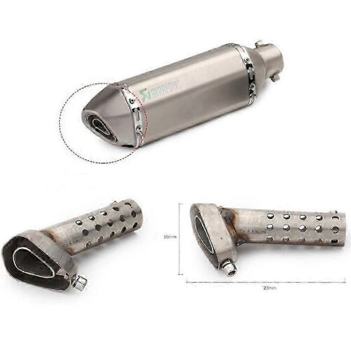 (G)1009919903074Universal Front Mid End Catalyst Db Killer For Motorcycle Exhaust Muffler Silencer Noise 2