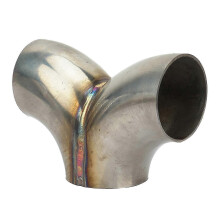 (51mm)Universal Stainless Steel Exhaust T Pipe Y Shaped Adapter Coupler 51 57 63 76mm For Car Truck