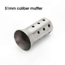 Silencieux d'échappement universel pour moto (calibre 51 mm) avec DB Killer pour tuyaux de 35 à 60 mm