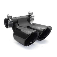 (718 Black A)1 PCS Double Car Exhaust Tip For Porsche Cayman 718 981 987 Boxster Muffler Tip Tailpipe