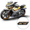 (white)2025 Universal Motorcycle Exhaust Muffler Protector Heat Shield Cover 4