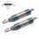 (86MM)2pcs 86mm 62mm Motorcycle Yoshimura Spring Muffler Modified Exhaust Escape Link Pipe Silencer 1