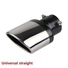 (straight)Exquisite Universal Stainless Steel Car Exhaust Muffler Tip Pipes Covers For KIA Rio K2 K3