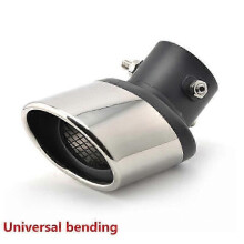 (bending)Exquisite Universal Stainless Steel Car Exhaust Muffler Tip Pipes Covers For Mercedes Benz