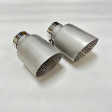 (77mm-101mm)1pcs Car Accessories Exhaust Nozzle Matte 304 Stainless Steel Car Muffler System AK Car
