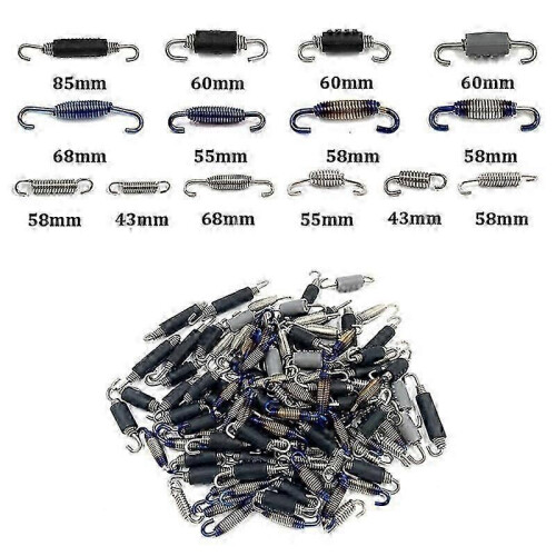 (A (2PCS))Motorcycle Stainless Steel Spring Hooks Hooking Engine Modified Exhaust Spring Pull Reed Accessories 1