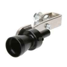 (israel-black)Size S Universal Car Turbo Sound Whistle Muffler Exhaust Pipe Easy Installation Automobile