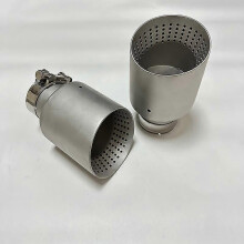 (70mm-101mm)Exhaust nozzle Matte stainless steel large diameter 101mm 114mm open car muffler system