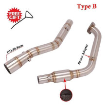(Argent 2020-2021)Tubo de Escape pour moto, silencieux d'enlacement moyen latéral, YZF-R15, pour
