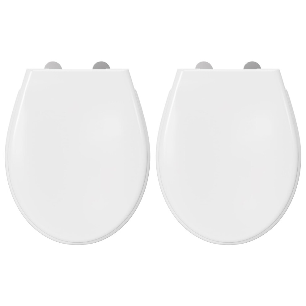 Toilet Lid With Softclose, Duroplast Seat, Antibacterial, Quick Release, White 6493810343131