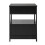 SoBuy Black Bedside Table with 2 Drawers 14