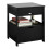 SoBuy Black Bedside Table with 2 Drawers 11