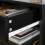 SoBuy Black Bedside Table with 2 Drawers 5