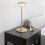 SoBuy Black Bedside Table with 2 Drawers 4