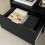 SoBuy Black Bedside Table with 2 Drawers 7