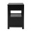 SoBuy Black Bedside Table with 2 Drawers 13