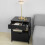 SoBuy Black Bedside Table with 2 Drawers 10