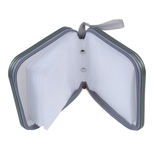 40 CD DVD Disc Storage Carry Case Cover Holder Bag Hard Box - Silver 2
