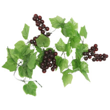 2x kuenstliche Weinrebe Kranz Obst fuer Heim Garten Dekoration