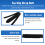 Bicycle Anti-slip Double Adhesive Straps Pedal Toe Clip black 8
