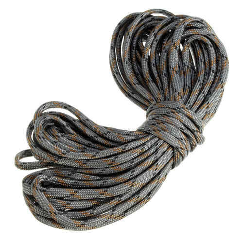 7 Rope Paracord Parachute Rope, Grey Camo Length: 15M 1