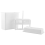 2 in 1 White 24 Pieces Microscope Slides Staining Rack Dish Set 3