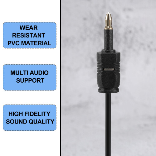 2M  3.5mm Plug Digital Optical Audio Cable SPDIF Optical Fiber 2