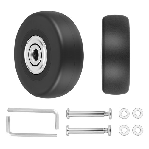 2 Sets of Luggage Suitcase Replacement Wheels Axles Repair Tool 2