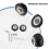 2 Sets Luggage Suitcase Replacement Wheels Repair Tool OD 35mm 6