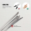 10Pcs 17.7" Stainless Steel Locking Cable Ties Silver 3