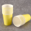 20x Paper Cups Solid Colours Birthday Catering yellow 6