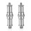 2 Pieces 1/4 to 3/8 inch Metal Screw Adapter for Studio Light Stand 2