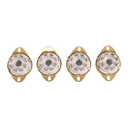 4PC 8 Pin Ceramic Socket Tube Top Vacuum Octal Value For KT88 EL34 2