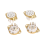 4PC 8 Pin Ceramic Socket Tube Top Vacuum Octal Value For KT88 EL34 4
