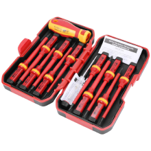 13 Stücke Vde Isolierte Schraubendreher Set -V Hoch Spannung 1000 V Magnetisch Schlitz Torx Hand Werkzeuge