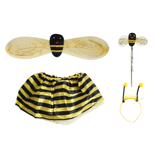 4 Stuecke Honig Maedchen Kinder Fee Halloween Kostuem Party 2