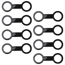 8 StüCke Tauchen Schnorcheln Silikon Schnorchel Maske Strap Keeper Halter Clips Retainer Anhang Gear Teil ZubehöR Schwarz