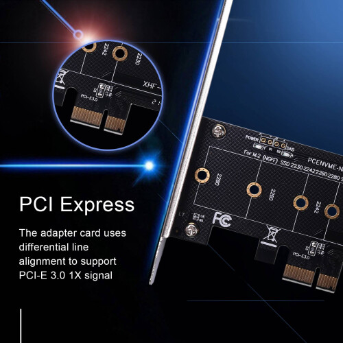 Add on Cards PCIE to M2 Adapter PCI Express 3.0 X1 Raiser 2
