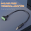 3.5mm Screw Terminal Adapter Speaker Cable 4-Core Stereo TRRS 8