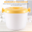 Portable Microwave Oven Rice Cooker Multifunctional Steamer 2800Ml 7