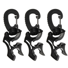 3 StüCk Tauchen Halter Clip Doppel BCD mit Schnapp Verschluss für Schnorchel ZubehöR