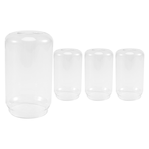 4 Pack Glass Juice Cup Beer Shake Dessert Mug, 400ML 2